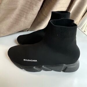Balenciaga Black Knit Sock Sneakers